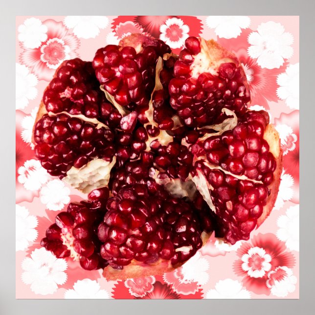 Ruby Pomegranate Fruit Poster (Framsidan)