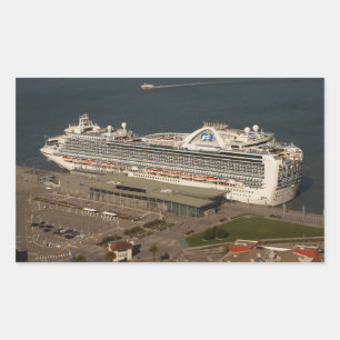 Ruby Princess Cruise, SF Stickers Rektangulärt Klistermärke