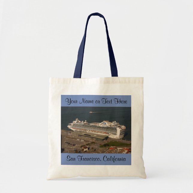 Ruby Princess Cruise, SF Tote Bag Tygkasse (Framsidan)