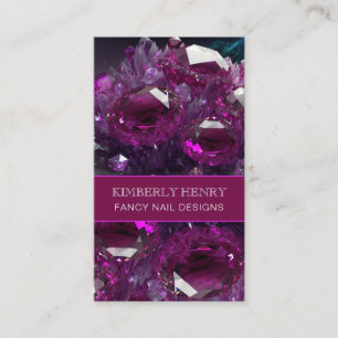Ruby Radiance Abstrakt Magenta Shock rosa Crystal Visitkort