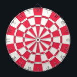 Ruby Red and White Darttavla<br><div class="desc">Ruby Red and White Dart Board</div>