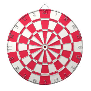 Ruby Red and White Darttavla