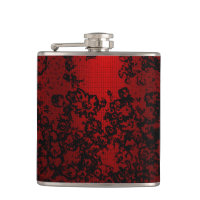Ruby Red Black snyggt blommigt-vibrerande elegant
