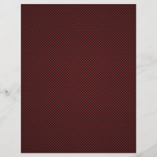 Ruby Red Carbon Fiber Stil Skriv ut Decor