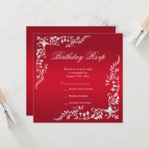 Ruby Red Dekoration Birthday OSA