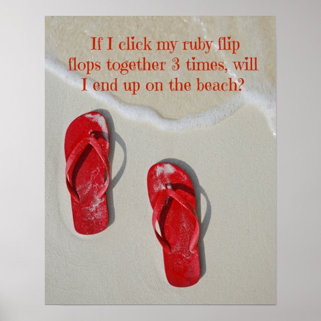 Ruby Red Flinflip flops Poster (Framsidan)