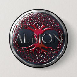 Ruby Red HMA Albion Button Knapp