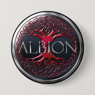 Ruby Red HMA Albion Button Knapp