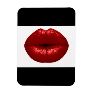RUBY RED LIPSTICK MAKEUP BEAUTY MODE SALON LÄPPAR MAGNET