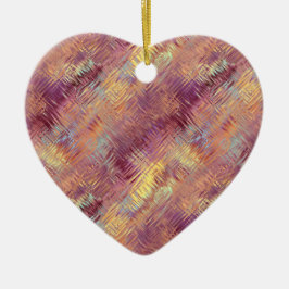 Ruby Red Liquid Mönster Julgransprydnad Keramik