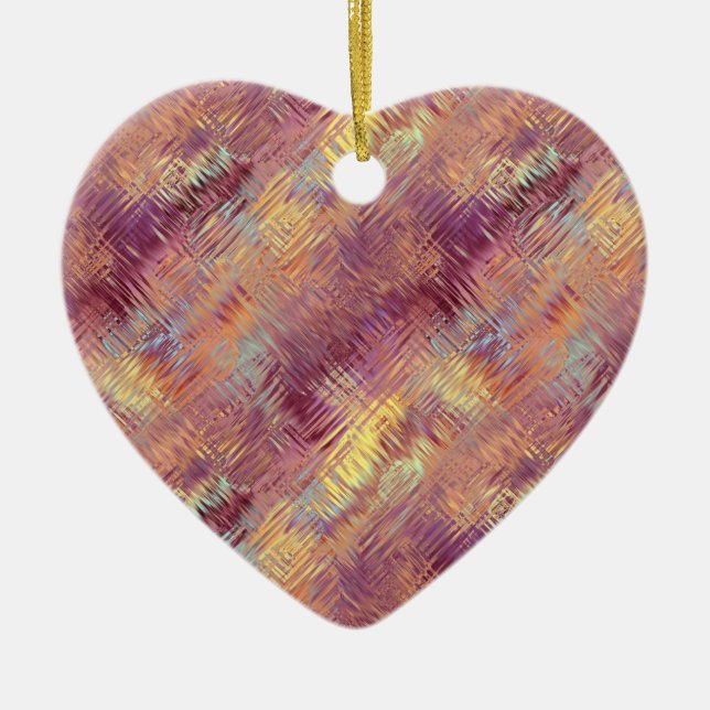 Ruby Red Liquid Mönster Julgransprydnad Keramik (Framsidan)