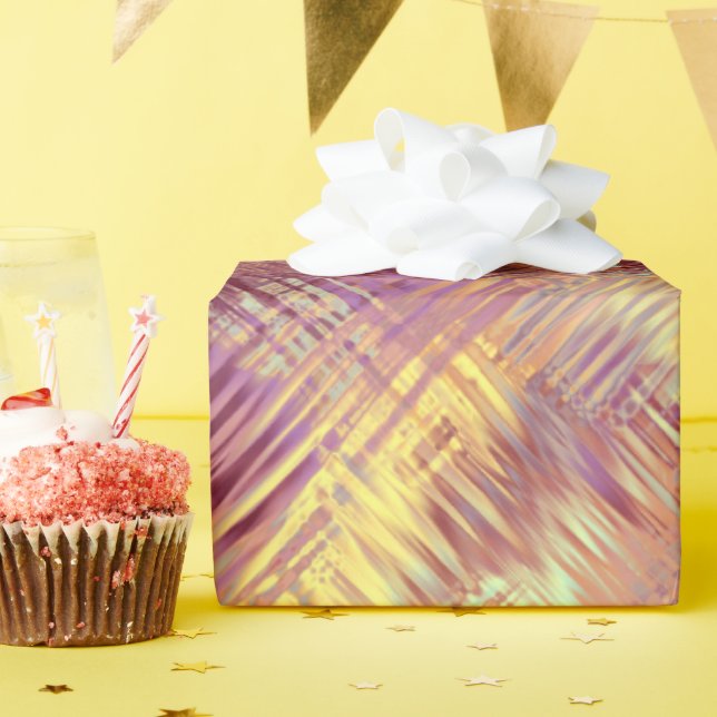 Ruby Red Liquid Mönster Presentpapper (Födelsedagsfest)