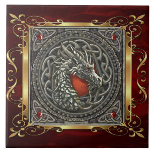 Ruby Red Medieval Witchcraft Ritual Alter Offline Kakelplatta