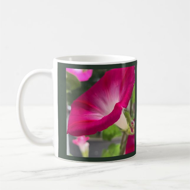 Ruby Red Morning Glory Kaffemugg (Vänster)