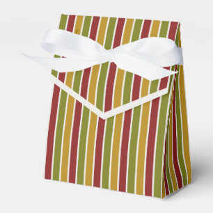 Ruby Red, Oliv grönt, Guld Stripe Presentaskar