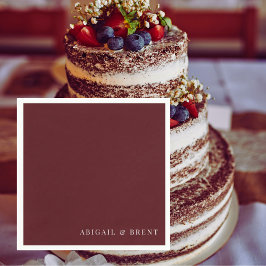 Ruby Red Personlig Cocktail Bröllop Pappersservett