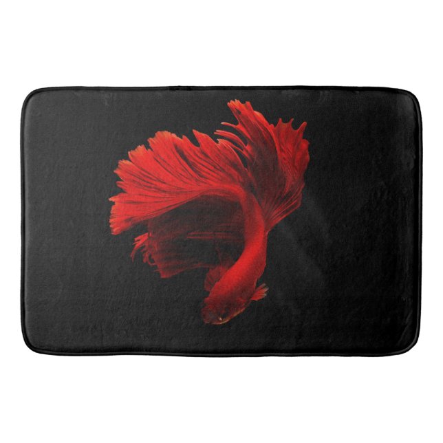 Ruby Red Siamese Fighting Fish Badrumsmatta (Framsidan)