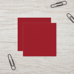 Ruby Red Square Affärskort Fyrkantigt Visitkort