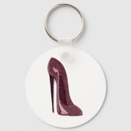 Ruby Red Stiletto Shoe Nyckelring