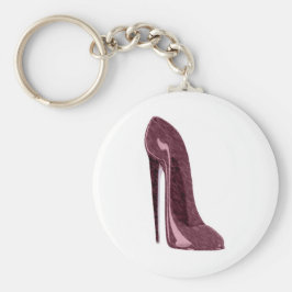 Ruby Red Stiletto Shoe Nyckelring