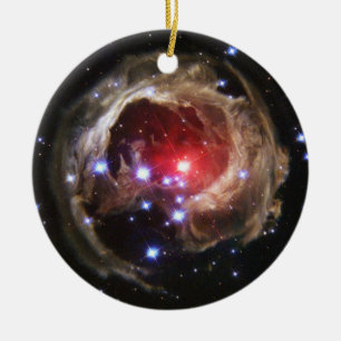 Ruby Red Superjätte Star Dust Julgransprydnad Keramik