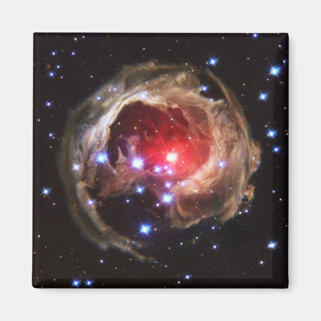Ruby Red Superjätte Star Dust Magnet (Framsidan)