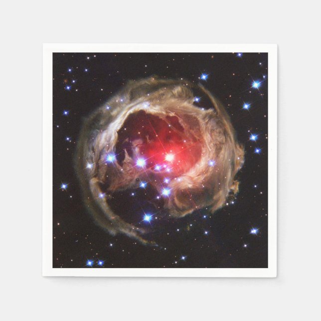 Ruby Red Superjätte Star Dust Pappersservett (Framsidan)