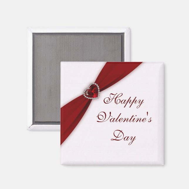 Ruby Red Valentine Day Magnet (Front/Back)