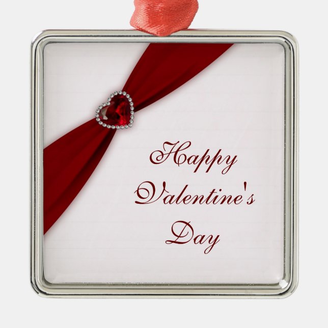 Ruby Red Valentine Day Ornament (Framsidan)