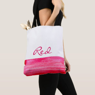 Ruby Red Vattencolor minimalist Tygkasse