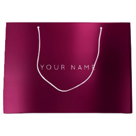 Ruby Red White Plum Minimal Favor Gift Ombre