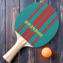 Ruby Reef Board Ränder med Namn Pingisracket