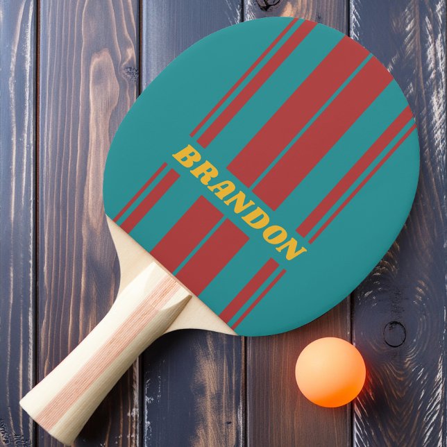 Ruby Reef Board Ränder med Namn Pingisracket (Skapare uppladdad)