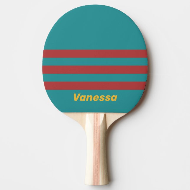 Ruby Reef Tvärstripig med namn Pingisracket (Framsidan)
