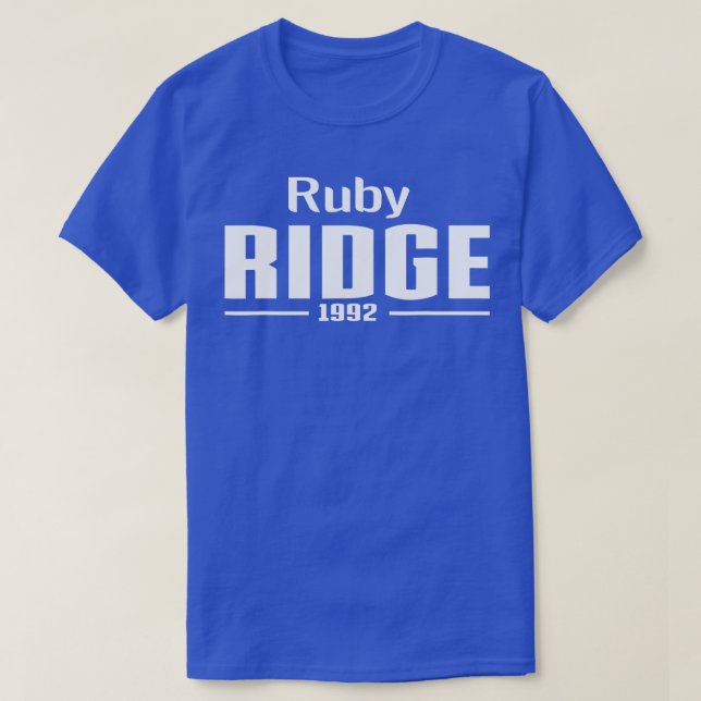 Ruby Ridge Idaho 1992 T Shirt (Design framsida)