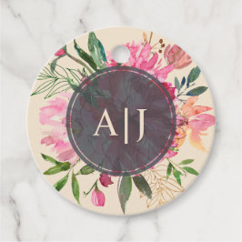 Ruby Rosa Peony Blommigt Botaniska Elfenbenskusten Gåvor Etiketter