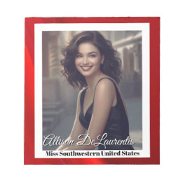 Ruby Shine Skönhetstävling Autograph Pad Anteckningsblock