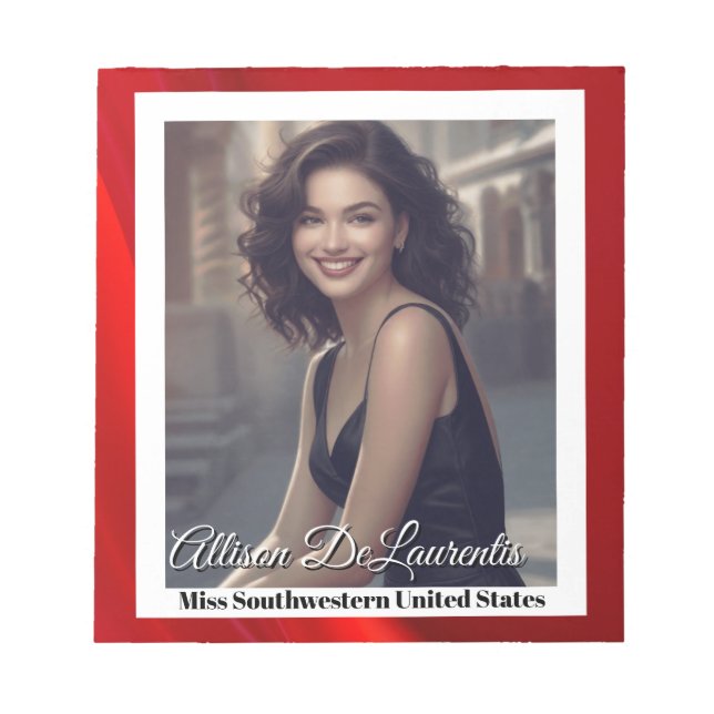 Ruby Shine Skönhetstävling Autograph Pad Anteckningsblock (Framsida)