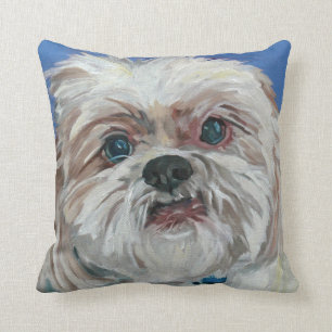Ruby som det Shih Tzu porträtt kudder Kudde