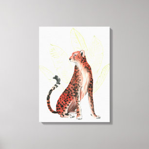 Ruby Springer Leopard Canvastryck