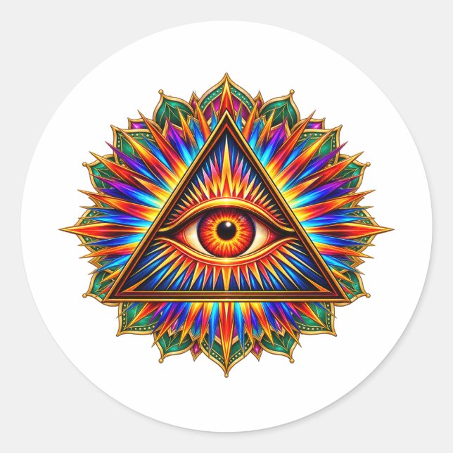 Ruby Sun Eye Klistermärke (Framsida)