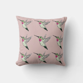 Ruby Throated Hummingbird 16 X16 Dekorativ kudde