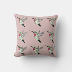 Ruby Throated Hummingbird 16 X16 Dekorativ kudde