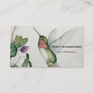 Ruby Throated Hummingbird Affärskort Visitkort