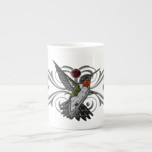 Ruby Throated Hummingbird Benporslin Mugg
