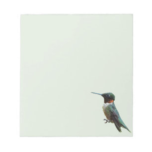 Ruby-Throated Hummingbird Bird Photography Anteckningsblock