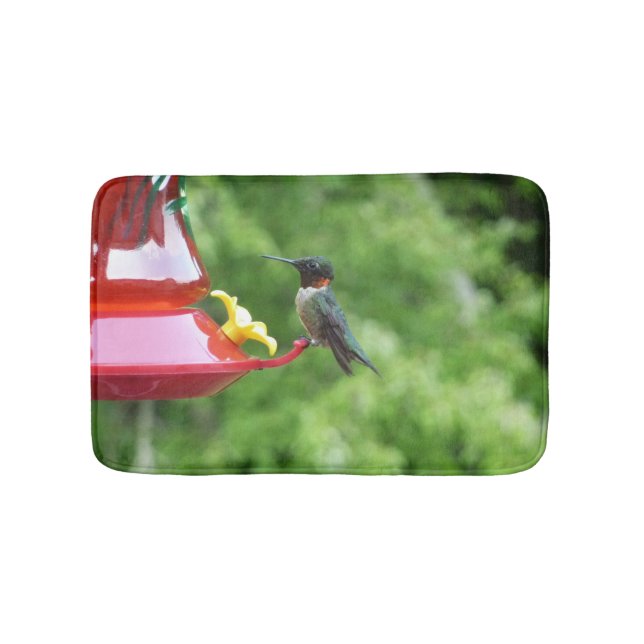 Ruby-Throated Hummingbird Bird Photography Badrumsmatta (Framsidan)