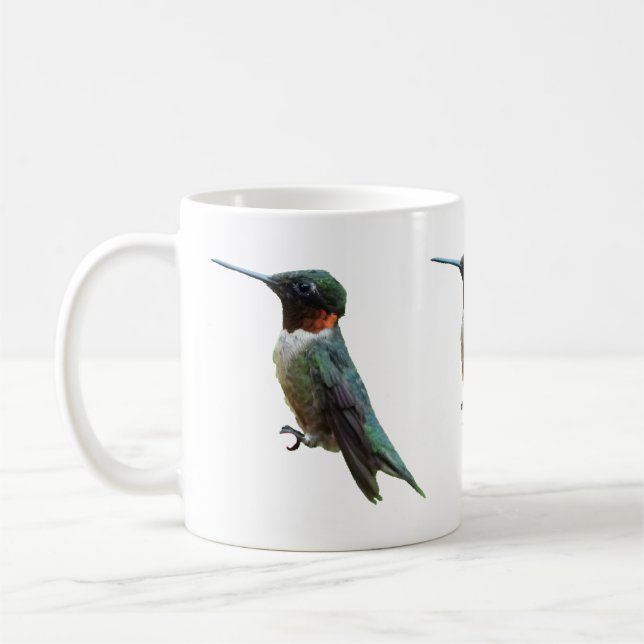 Ruby-Throated Hummingbird Bird Photography Kaffemugg (Vänster)