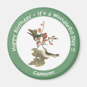 Ruby-throated Hummingbird, Birthday eller Annan Pa Magnet