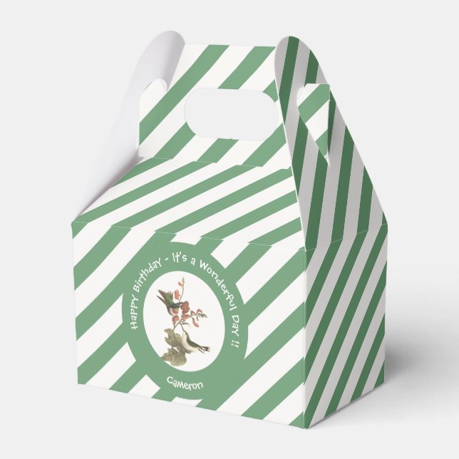 Ruby-throated Hummingbird, Birthday eller Annan Pa Presentaskar (Baksidan Sidan)